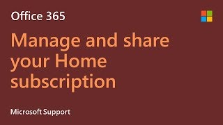 How to share your Microsoft 365 Family subscription  Microsoft [upl. by Parthinia]