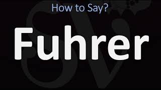 How to Pronounce Fuhrer CORRECTLY [upl. by Mailiw]