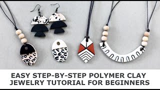 Making Basic Polymer Clay Jewelry  A StepbyStep Tutorial for Beginners [upl. by Yerxa545]