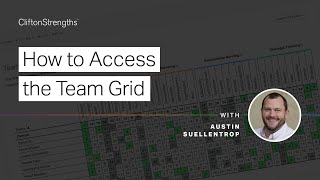 How to Access the CliftonStrengths Team Grid  Gallup [upl. by Emelen]