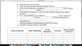 How to Write an Affidavit of Heirship Form [upl. by Pruter]