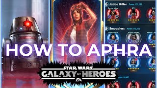 How to Zeta Mod and Omicron Aphra in SWGOH [upl. by Aidile]