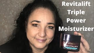 L’Oréal Paris Revitalift Triple Power Moisturizer Review 2021 [upl. by Ydissac]