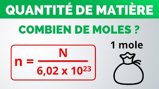 Comment calculer le nombre de MOLES   PhysiqueChimie lycée [upl. by Manbahs926]