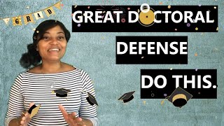 Dissertation Defense Tips [upl. by Tnert]