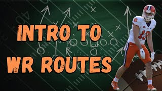 Intro To Wide Receiver Routes In American Football [upl. by Zeugirdor276]