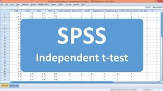 Independent ttest  SPSS Example 1 [upl. by Kahl]