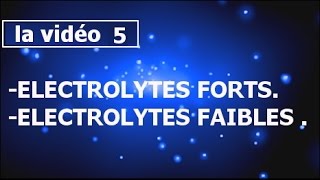 cours chimie en solution électrolytes forts et faibles smpcs2 partie5 [upl. by Notsla575]