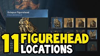 Assassins Creed Odyssey  All FIGUREHEAD Locations Walkthrough [upl. by Erica]