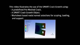 ANSYS Mechanical Fatigue Crack Growth Analysis using SMART Crack Growth [upl. by Nesto72]