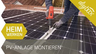 PV Anlage montieren  Aufdachmontage selber machen [upl. by Aiht]