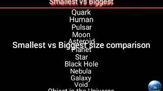 Smallest vs Biggest size comparison HD [upl. by Bigler]