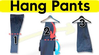 3 Clever Ways to HANG PANTS A stepbystep guide [upl. by Liahcim692]