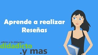 Como hacer una reseña [upl. by Novad]