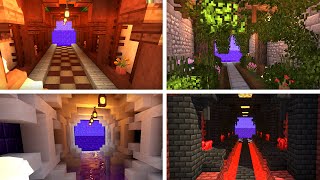 Minecraft 10 Beautiful Nether Tunnel Build Design Ideas [upl. by Nwahshar]