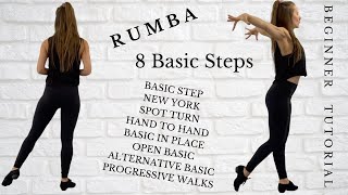 8 Rumba Basic Steps every Beginner should Learn  Rumba Dance Beginner Steps Tutorial [upl. by Antony]