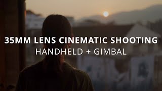 My favorite filmmaking lens Sony 35mm f18 Handheld  Gimbal Tutorial [upl. by Ardnoek]