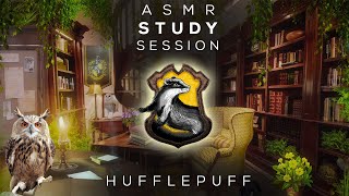 Hufflepuff 🌻 Study Session 📚 ASMR ⋄ Hogwarts ⚡ Harry Potter Inspired Ambience ⋄ Soundscape [upl. by Enetsirk]