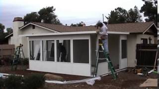 Patio Enclosure Installation Video [upl. by Carrol]