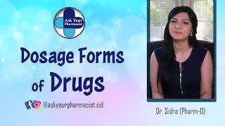 What are different Dosage forms of drugs  Pharmaceutical dosage forms  Drug formulations [upl. by Trab]