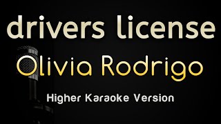 drivers license  Olivia Rodrigo Piano Karaoke Songs With Lyrics  Higher Key [upl. by Ellennahs]