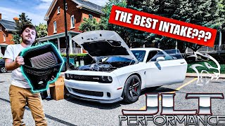 MY 2022 HELLCAT GETS A NEW JLT INTAKE SYSTEM INSTALL AND FIRST DRIVE [upl. by Ahsircal]