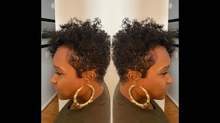 Tapered Cut TUTORIAL on NATURAL HAIR DIY [upl. by Vey652]