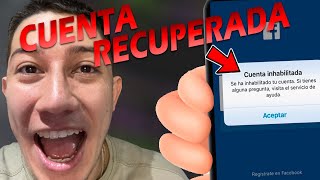 CÓMO RECUPERAR MI CUENTA DE FACEBOOK INHABILITADA [upl. by Kariotta]