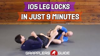 105 Leg Lock Techniques In Just 9 Minutes  Jason Scully BJJ Grappling MMA [upl. by Osmen]