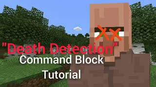 Minecraft BedrockPE Command Block Tutorial quotDeath Detectionquot PS4 [upl. by Leval]