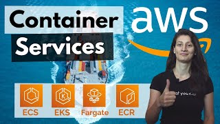 Containers on AWS Overview ECS  EKS  Fargate  ECR [upl. by Kerri75]