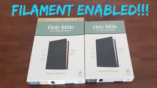 NLT Thinline Reference Bible Filament Enabled Large and Standard Print by Tyndale [upl. by Winther]