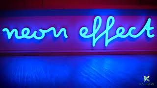 Enseigne lumineuse  Neon Effect  Signalétique LED par Kalisign [upl. by Gabriello884]