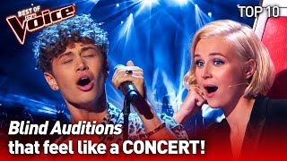 They turned their Blind Audition into a CONCERT on The Voice  TOP 10 [upl. by Hsirt]