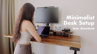 Minimalist Desk Setup amp Omnidesk Review [upl. by Scharff]