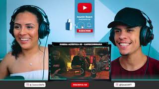 Poesia Acústica 3  Capricorniana  React em Casal  🔥 [upl. by Aniger]