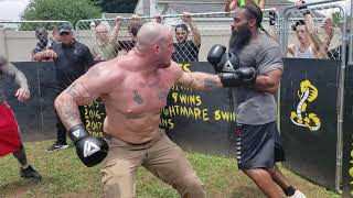 SKINHEAD vs STREET FIGHTER PRISON BEEF DIRTIEST HEAVY WEIGHT KO [upl. by Atnwahs]