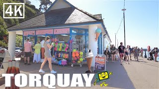 TORQUAY Devon July 2021  Torquay Seafront Marina amp Princess Pier  4K Virtual Walk [upl. by Calder]