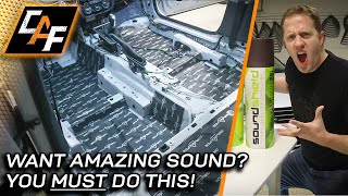 IMPROVE SOUND Deadening Treatment EXPLAINED  Better Bass and Improved Sound Quality [upl. by Emawk390]