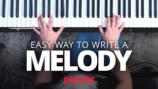 How To Write A Melody On The Piano For Beginners [upl. by Lednem]