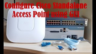 Configure Cisco Access Point using GUI StandaloneAutonomous with WPAv2 Authentication Key [upl. by Renny39]