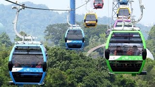 Sentosa Line Cable Car Newly Opened [upl. by Eissen]