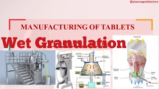 Manufacturing of Tablets by wet Granulation method [upl. by Netram]