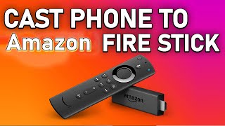 Amazon Fire TV Stick How to cast your phone to your Amazon Fire TV Stick by Mirroring [upl. by Asiralc]