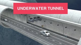 How they build a tunnel underwater ENGLANDFRANCE [upl. by Attenov931]