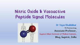 Pharmacology  CVS  Nitric Oxide amp Vasoactive Peptides Part1 [upl. by Llenaej]