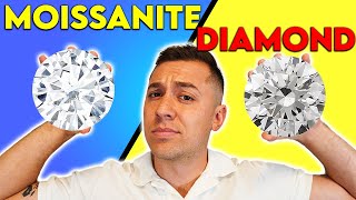 Moissanite vs Diamond  Is Moissanite really BETTER than DIAMONDS Engagement ring shopping tips [upl. by Eibloc]