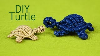 How to Macramé Turtle Tortoise Tortue Tortuga Tartaruga [upl. by Auos]