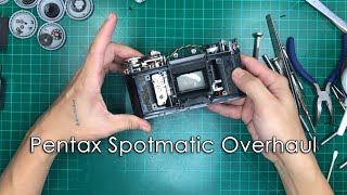 Pentax Spotmatic Disassembly Overhauled  CAMERA GIVEAWAY [upl. by Templas776]