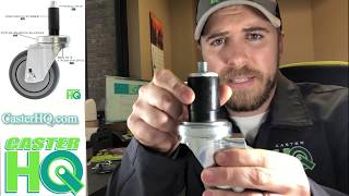 Expanding Stem Caster Installation Tutorial Video  CasterHQ TV [upl. by Eibur]